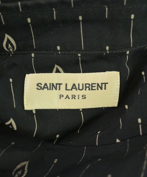 SAINT LAURENT PARIS（サンローランパリ）カジュアルシャツ 黒 サイズ:39(S位) メンズ/2200704304024
