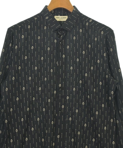 SAINT LAURENT PARIS（サンローランパリ）カジュアルシャツ 黒 サイズ:39(S位) メンズ/2200704304024
