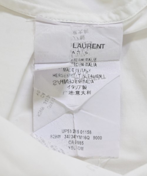 SAINT LAURENT PARIS（サンローランパリ）カジュアルシャツ 白 サイズ:38(S位) メンズ/2200704897014