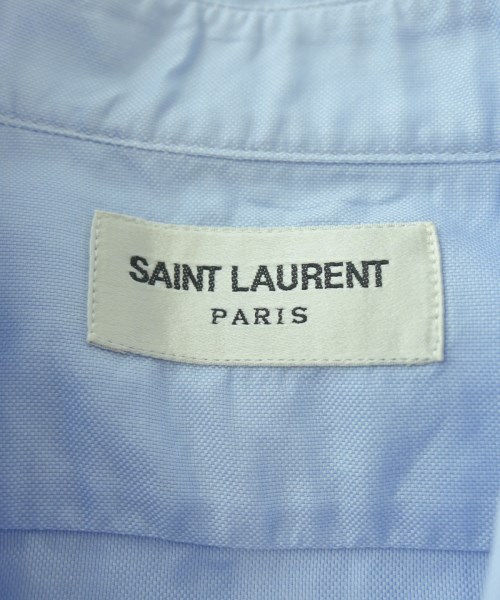 SAINT LAURENT PARIS（サンローランパリ）ドレスシャツ 青 サイズ:38(S位) メンズ/2200705942027