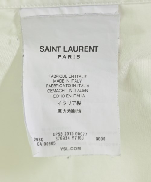 SAINT LAURENT PARIS（サンローランパリ）カジュアルシャツ 白 サイズ:37(XS位) メンズ/2200704152120