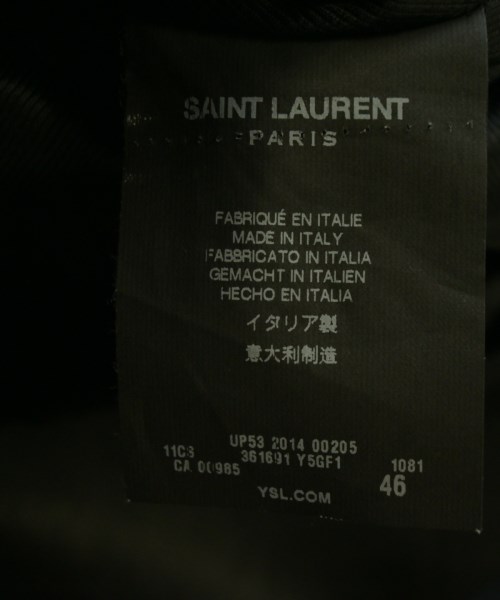 SAINT LAURENT PARIS（サンローランパリ）ライダース 黒 サイズ:46(M位) メンズ/2200706987010