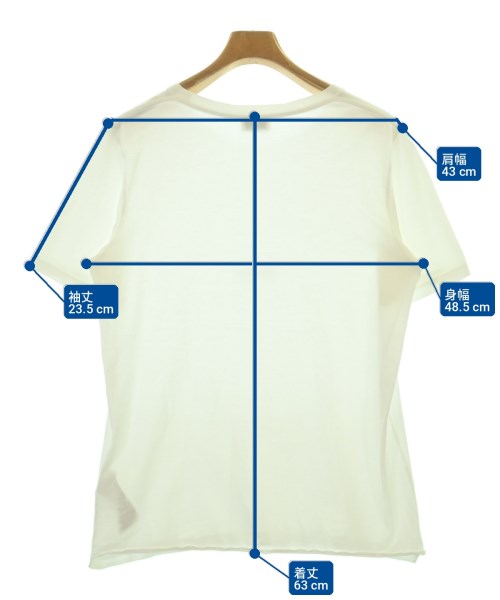 SAINT LAURENT PARIS（サンローランパリ）Tシャツ・カットソー 白 サイズ:M メンズ/2200707094014