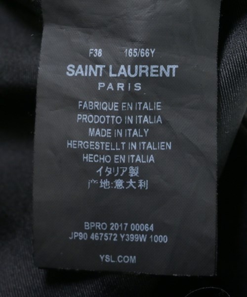 SAINT LAURENT PARIS（サンローランパリ）ひざ丈スカート 黒 サイズ:-(M位) レディース/2200708130056
