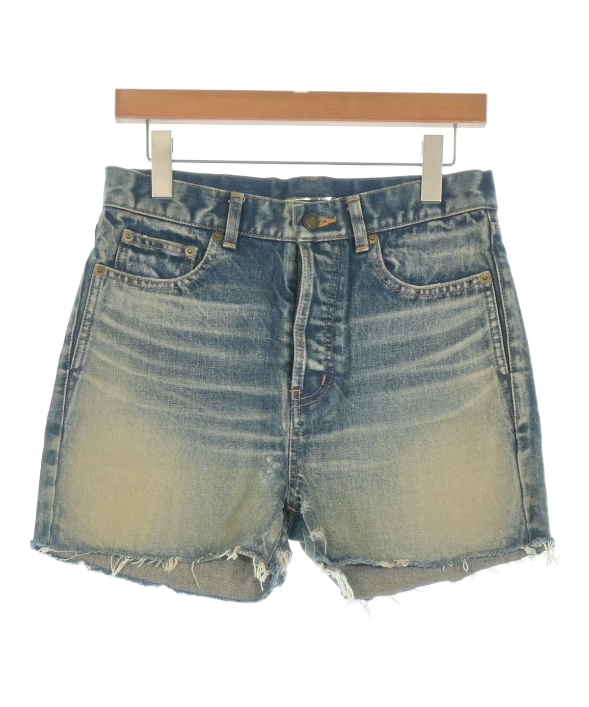 SAINT LAURENT PARIS デニム ショーツ SAINT LAURENT PARIS（サンローランパリ）ショートパンツ 紺 サイズ:29