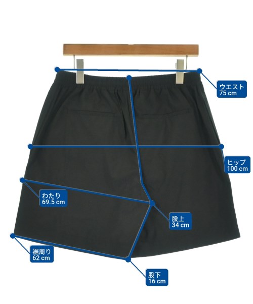 SAINT LAURENT PARIS（サンローランパリ）ショートパンツ 黒 サイズ:46(M位) メンズ/2200708685037