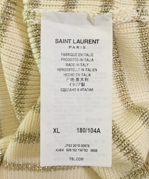 SAINT LAURENT PARIS（サンローランパリ）ニット・セーター ベージュ サイズ:XL メンズ/2200708926109