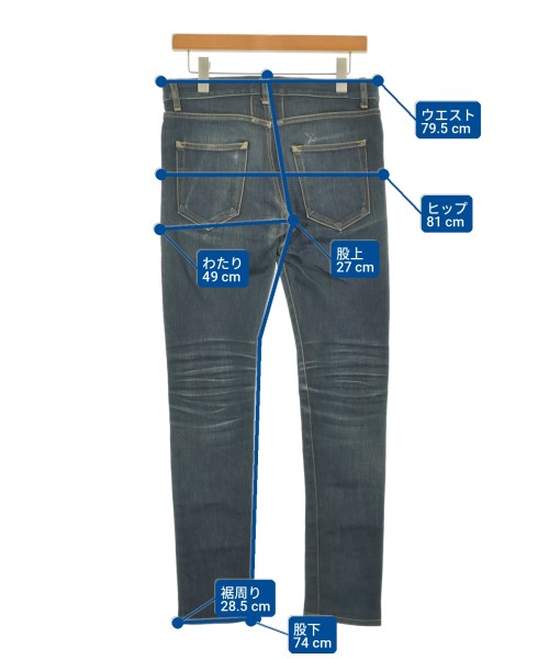 SAINT LAURENT PARIS（サンローランパリ）デニムパンツ 青 サイズ:-(M位) メンズ/2200710274038