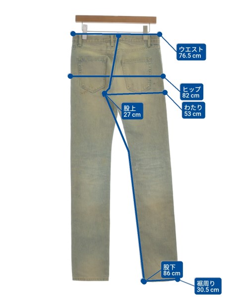 SAINT LAURENT PARIS（サンローランパリ）デニムパンツ 青 サイズ:-(S位) メンズ/2200663889075