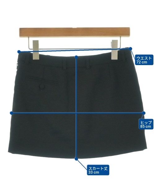 SAINT LAURENT PARIS（サンローランパリ）ミニスカート 黒 サイズ:36(XS位) レディース/2200664714017