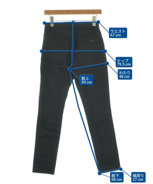 SAINT LAURENT PARIS（サンローランパリ）デニムパンツ 黒 サイズ:25(S位) レディース/2200664714024