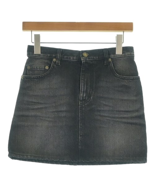 SAINT LAURENT PARIS(サンローランパリ)ミニスカート 黒 サイズ:25(S位)/2200664714062