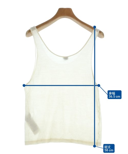 SAINT LAURENT PARIS（サンローランパリ）タンクトップ 白 サイズ:M レディース/2200665818189