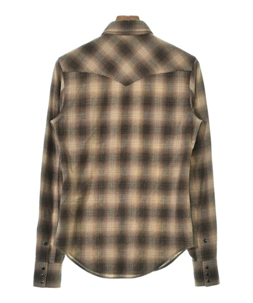 SAINT LAURENT PARIS（サンローランパリ）カジュアルシャツ 茶 サイズ:XS メンズ/2200663113040