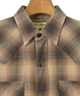 SAINT LAURENT PARIS（サンローランパリ）カジュアルシャツ 茶 サイズ:XS メンズ/2200663113040