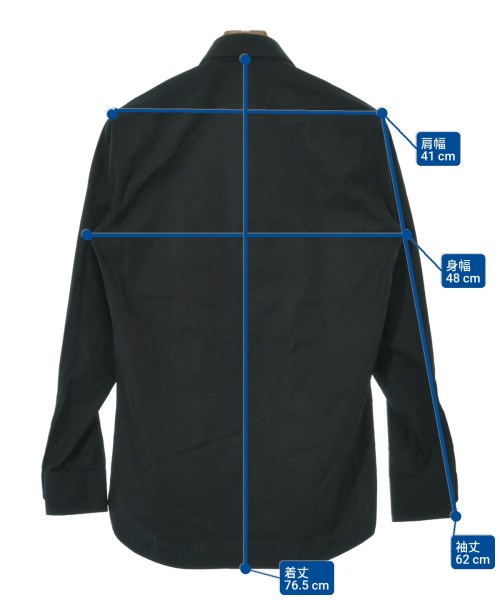 SAINT LAURENT PARIS（サンローランパリ）カジュアルシャツ 黒 サイズ:37(XS位) メンズ/2200663113057