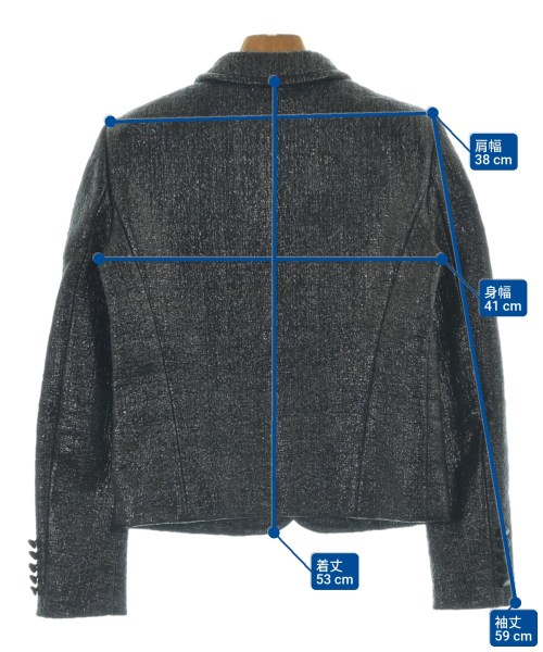 SAINT LAURENT PARIS（サンローランパリ）ジャケット 黒 サイズ:34(XXS位) レディース/2200663113071