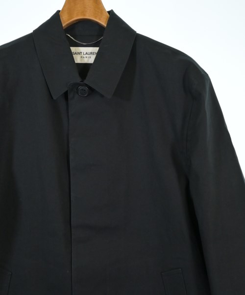 SAINT LAURENT PARIS（サンローランパリ）ステンカラーコート 黒 サイズ:50(XL位) メンズ/2200663861019