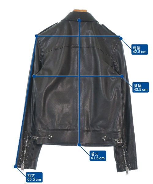 SAINT LAURENT PARIS（サンローランパリ）ライダース 黒 サイズ:46(M位) メンズ/2200665940019