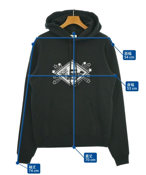 SAINT LAURENT PARIS（サンローランパリ）パーカー 黒 サイズ:L メンズ/2200666088116