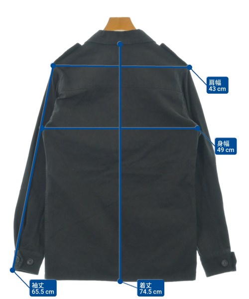 SAINT LAURENT PARIS（サンローランパリ）ミリタリーブルゾン 黒 サイズ:44(S位) メンズ/2200667196322