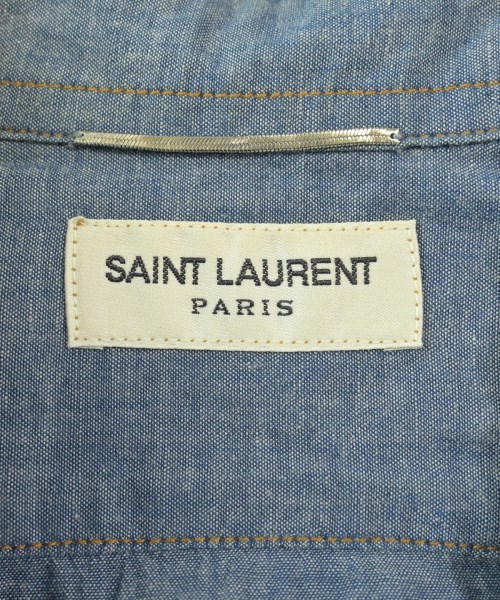 SAINT LAURENT PARIS（サンローランパリ）カジュアルシャツ 青 サイズ:S メンズ/2200667196346