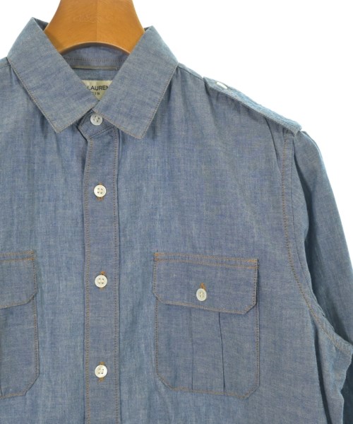 SAINT LAURENT PARIS（サンローランパリ）カジュアルシャツ 青 サイズ:S メンズ/2200667196346
