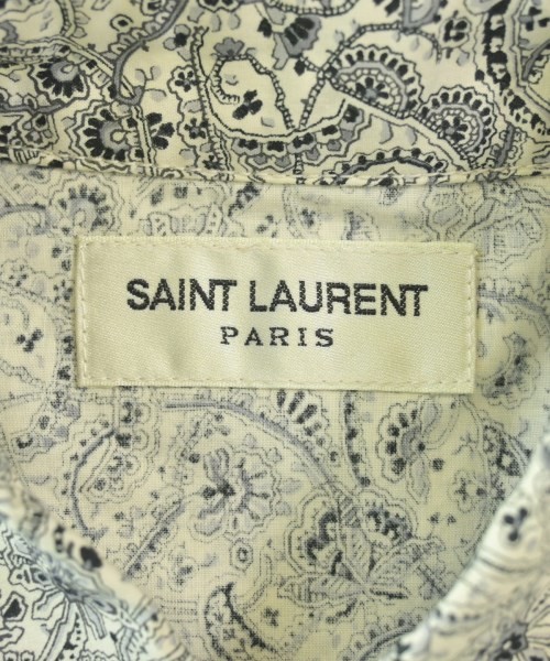 SAINT LAURENT PARIS（サンローランパリ）カジュアルシャツ 白 サイズ:M メンズ/2200667196353