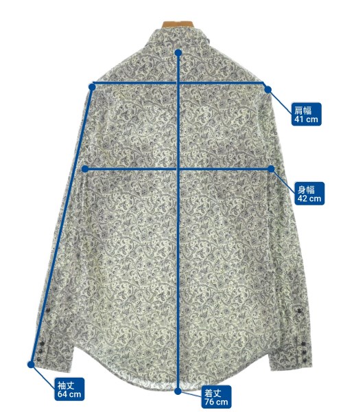 SAINT LAURENT PARIS（サンローランパリ）カジュアルシャツ 白 サイズ:M メンズ/2200667196353