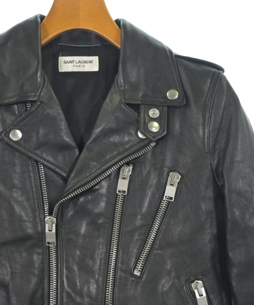 SAINT LAURENT PARIS（サンローランパリ）ライダース 黒 サイズ:42(XS位) メンズ/2200667264014