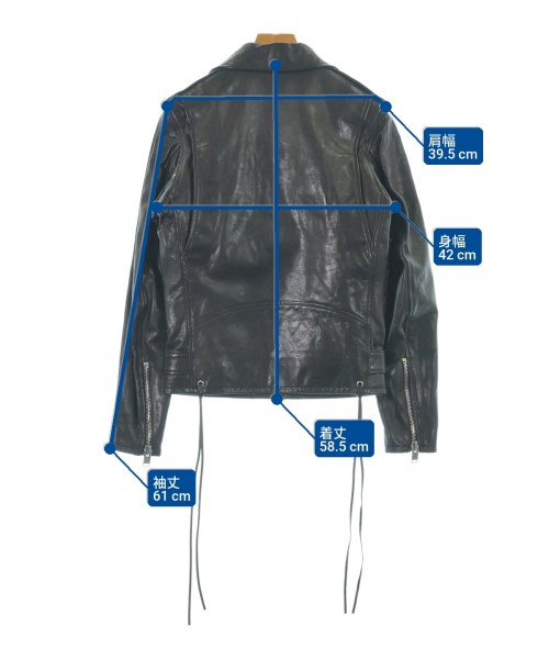 SAINT LAURENT PARIS（サンローランパリ）ライダース 黒 サイズ:42(XS位) メンズ/2200667264014