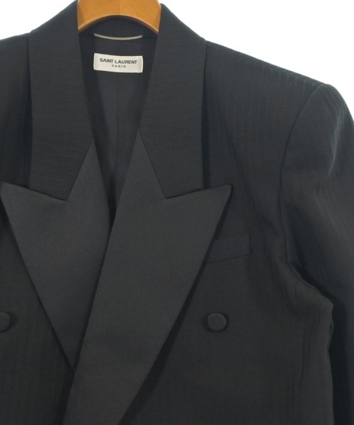 SAINT LAURENT PARIS（サンローランパリ）テーラードジャケット 黒 サイズ:50(XL位) メンズ/2200667301016