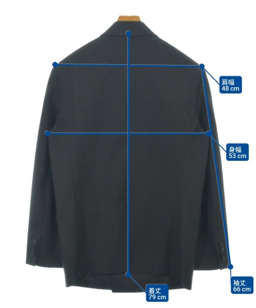 SAINT LAURENT PARIS（サンローランパリ）テーラードジャケット 黒 サイズ:50(XL位) メンズ/2200667301016