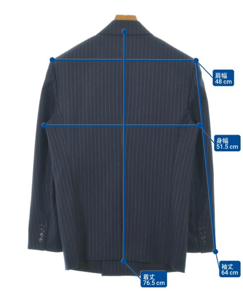 SAINT LAURENT PARIS（サンローランパリ）テーラードジャケット 紺 サイズ:46(M位) メンズ/2200667311015