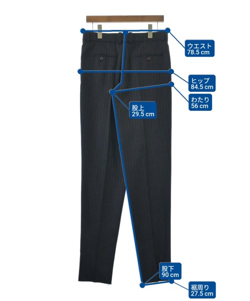 SAINT LAURENT PARIS（サンローランパリ）スラックス 紺 サイズ:38(S位) レディース/2200667311022