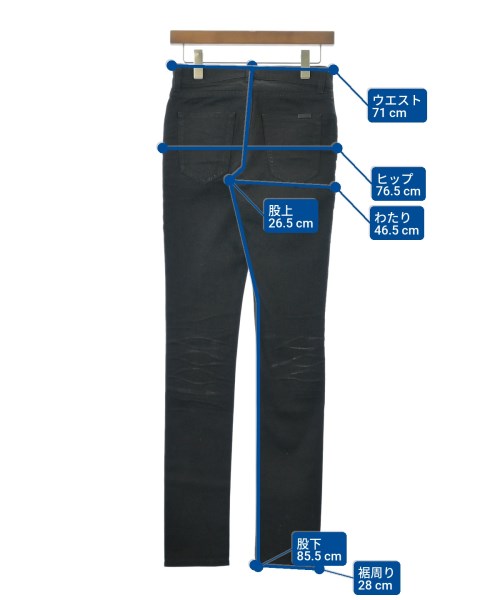 SAINT LAURENT PARIS（サンローランパリ）デニムパンツ 黒 サイズ:26(M位) レディース/2200667311046