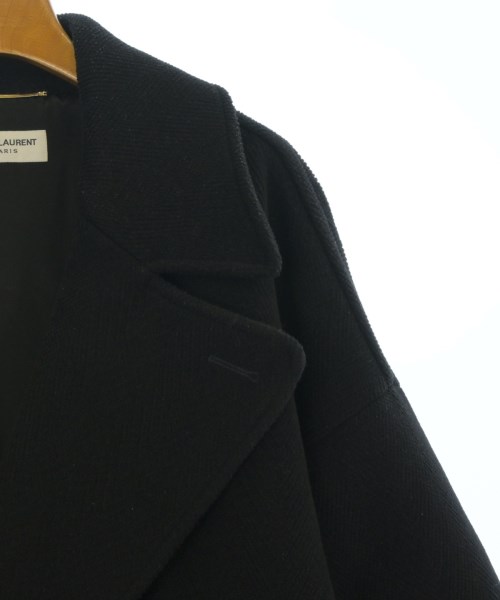 SAINT LAURENT PARIS（サンローランパリ）ピーコート 黒 サイズ:34(XS位) レディース/2200667443013