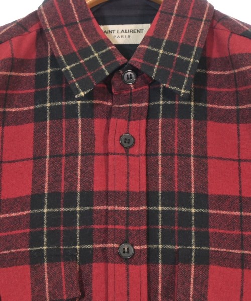 SAINT LAURENT PARIS（サンローランパリ）カジュアルシャツ 赤 サイズ:39(M位) メンズ/2200668430036