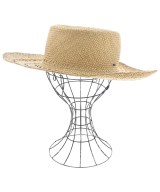 SAINT LAURENT PARIS（サンローランパリ）ストローハット ベージュ サイズ:- レディース/2200663717217