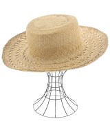 SAINT LAURENT PARIS（サンローランパリ）ストローハット ベージュ サイズ:- レディース/2200663717217