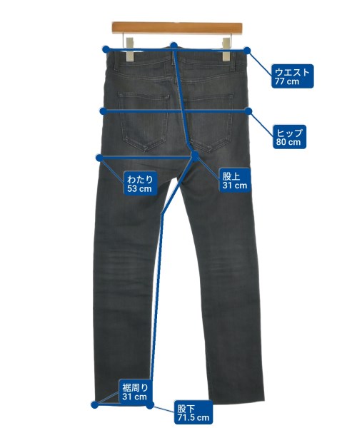 SAINT LAURENT PARIS（サンローランパリ）デニムパンツ 黒 サイズ:27(XS位) メンズ/2200670071036