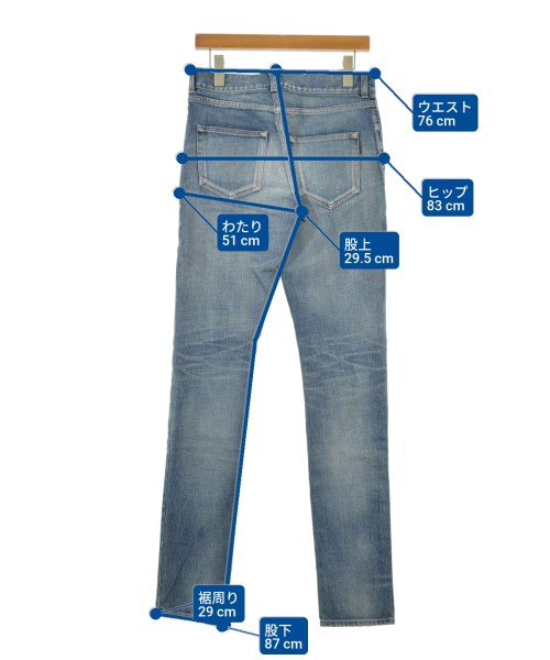 SAINT LAURENT PARIS（サンローランパリ）デニムパンツ 青 サイズ:28(S位) メンズ/2200670071050