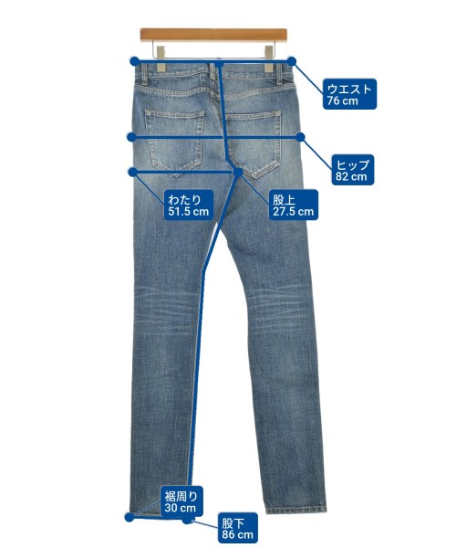SAINT LAURENT PARIS（サンローランパリ）デニムパンツ 青 サイズ:29(S位) メンズ/2200670071067