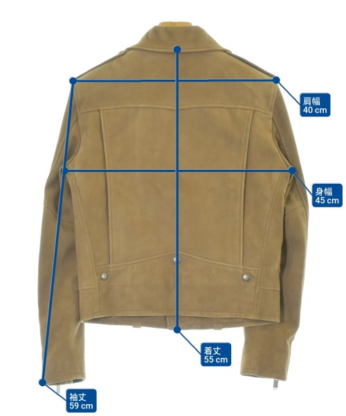 SAINT LAURENT PARIS（サンローランパリ）ライダース 茶 サイズ:-(M位) レディース/2200671006020