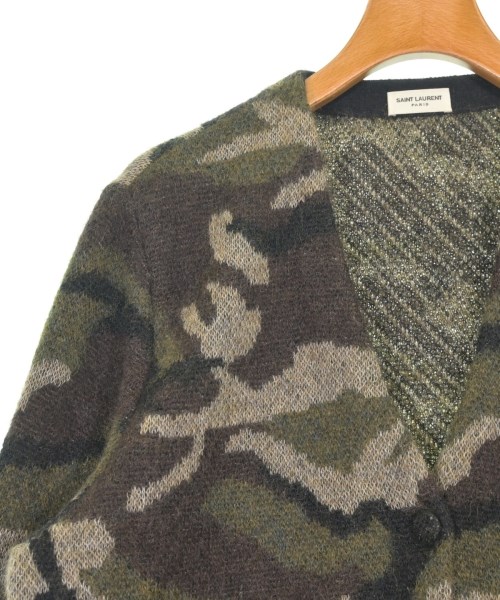 SAINT LAURENT PARIS（サンローランパリ）カーディガン カーキ サイズ:XS レディース/2200729401012
