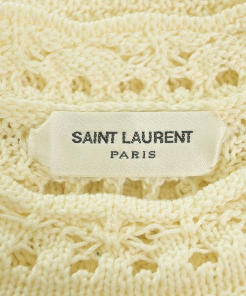 SAINT LAURENT PARIS（サンローランパリ）ニット・セーター 白 サイズ:S レディース/2200730072461