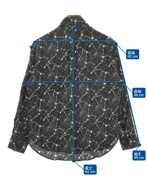 SAINT LAURENT PARIS（サンローランパリ）カジュアルシャツ 黒 サイズ:36(XS位) レディース/2200729471053
