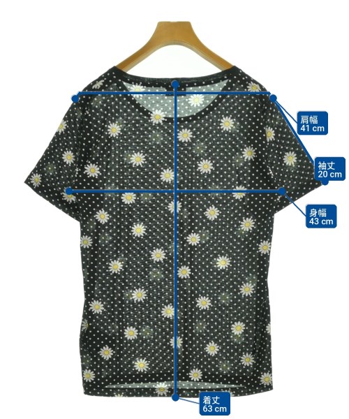 SAINT LAURENT PARIS（サンローランパリ）Tシャツ・カットソー 黒 サイズ:M レディース/2200729471091