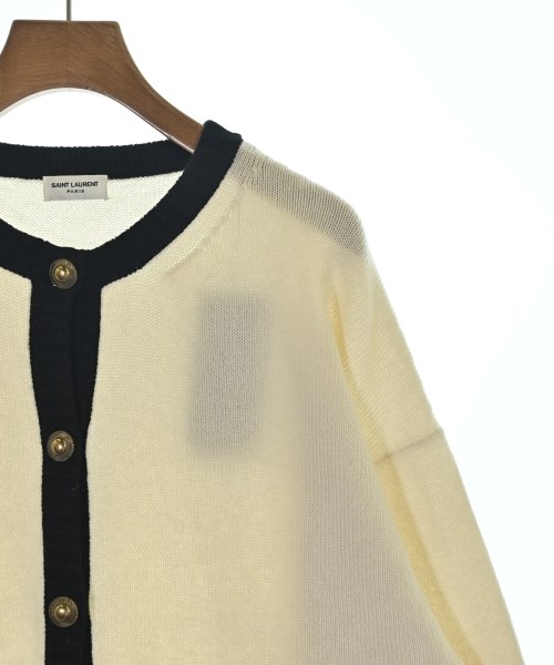 SAINT LAURENT PARIS（サンローランパリ）カーディガン 白 サイズ:S レディース/2200724454044