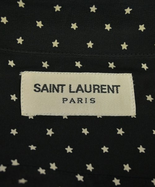 SAINT LAURENT PARIS（サンローランパリ）カジュアルシャツ 黒 サイズ:38(S位) メンズ/2200730840565